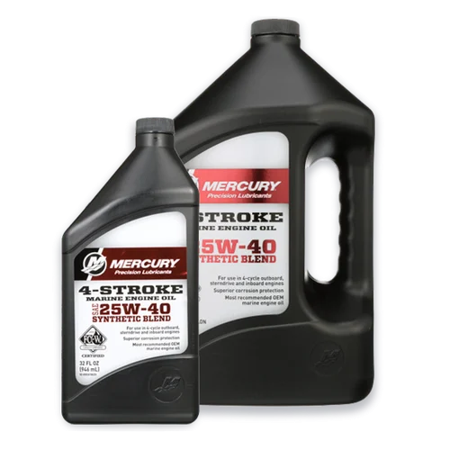 OEM Mercury 25W40 Synthetic Blend Oil 8M0078629 8M0078630