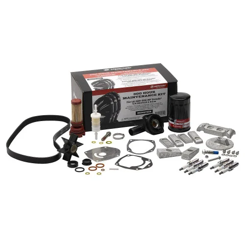 OEM Mercury 300 Hour Maintenance Kit 6-Cylinder L6 Verado S/N 2B144122 & Below (with Anodes) 8M0097859