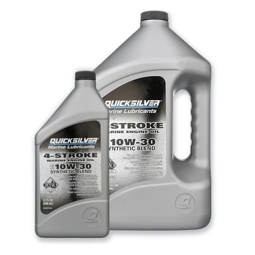 OEM Quicksilver 10W-30 4-Stroke Synthetic Blend Marine Engine Oil 8M0142135 8M0142146