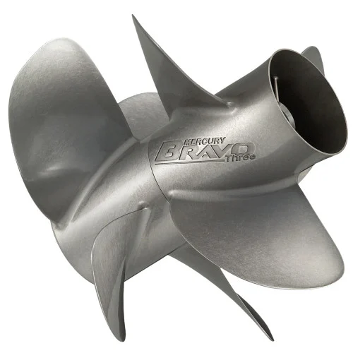 OEM MerCruiser Bravo 3 Propeller Set - 22.5 Pitch - Matte Finish 48-8M8022400 48-8M8022410