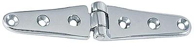 Perko - 6 Strap Hinges C/p Brass Pr - 0120DP2CHR