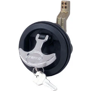 Perko T Handle Flush Lock-Black 1091Dp1Black