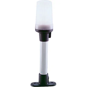 OPEN BOX Perko Marine Boat 7-1/8 Fix-Mount White All-Round Light with Black Polymer Base 1301DP0CHR
