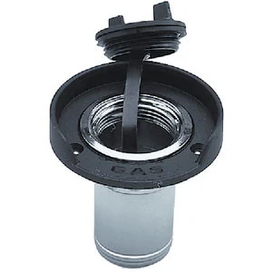 Perko Gas Fill f/1-1/2" Hose - Chrome Plated Zinc Black Flange 1313DP0CHR