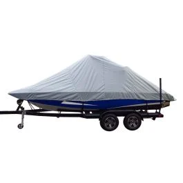 Carver Sun-DURA® Specialty Boat Cover f/23.5' Inboard Tournament Ski Boats w/Wide Bow & Swim Platform - Grey