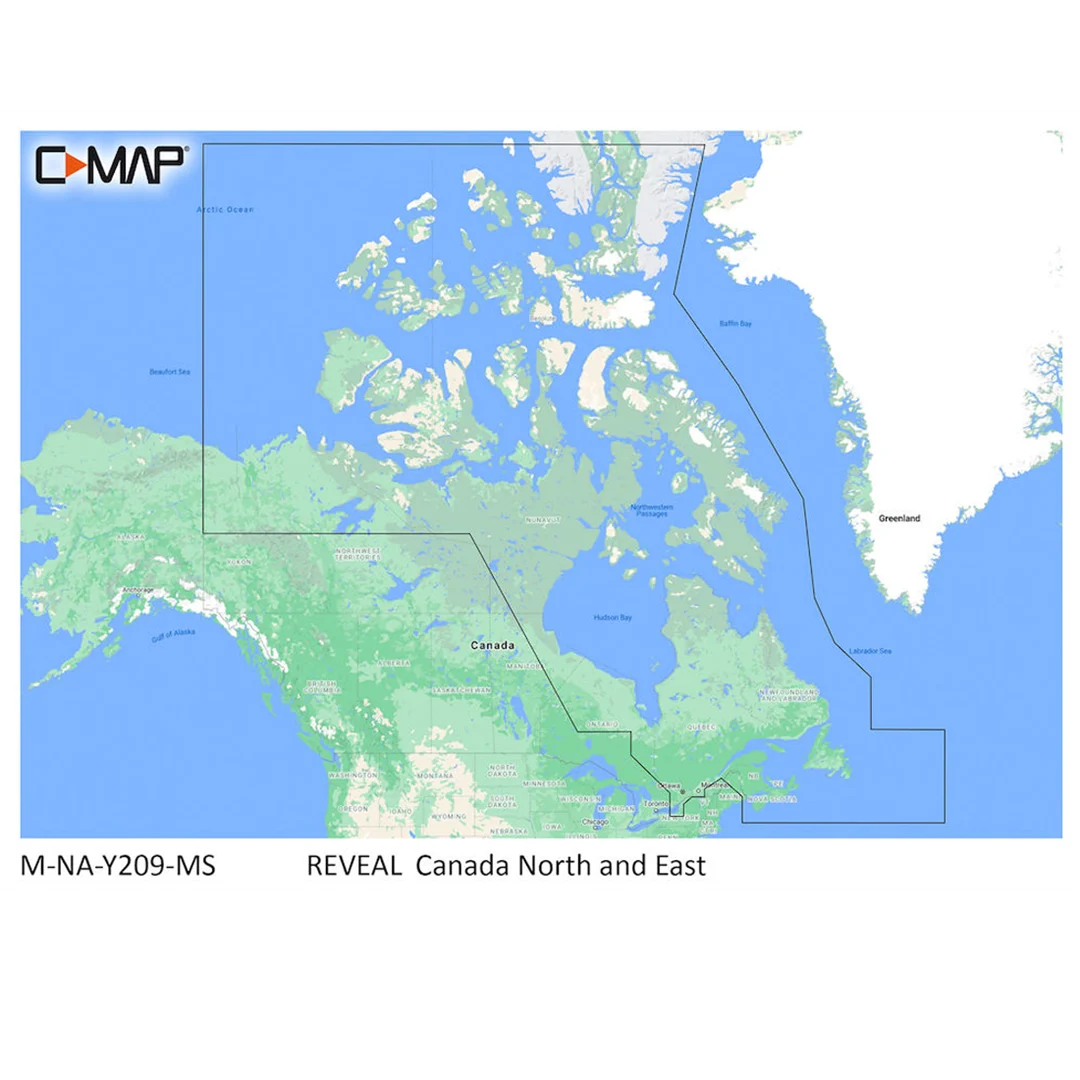 C-MAP M-NA-Y209-MS Canada North & East REVEAL™ Coastal Chart