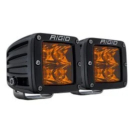 RIGID Industries D-Series Spot w/Amber Pro Lens - Pair