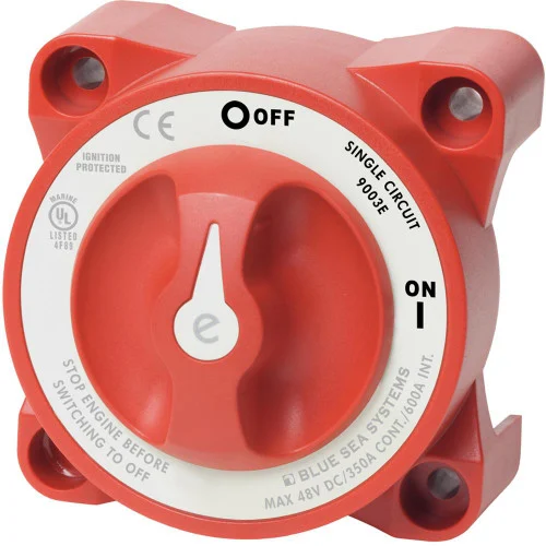 Blue Sea Marine Boat E-Series Battery Switch Single Circuit ON/OFF 9003e