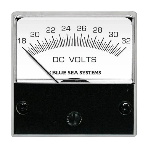Blue Sea 8243 DC Analog Micro Voltmeter - 2 Face, 18-32 Volts DC 8243