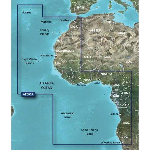 Garmin BlueChart g2 HD - HXAF003R - Western Africa - microSD/SD 010-C0749-20