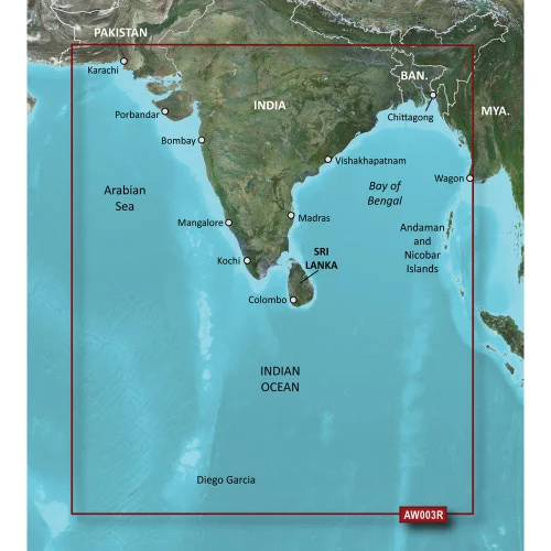 Garmin BlueChart g2 HD - HXAW003R - Indian Subcontinent - microSD/SD 010-C0755-20
