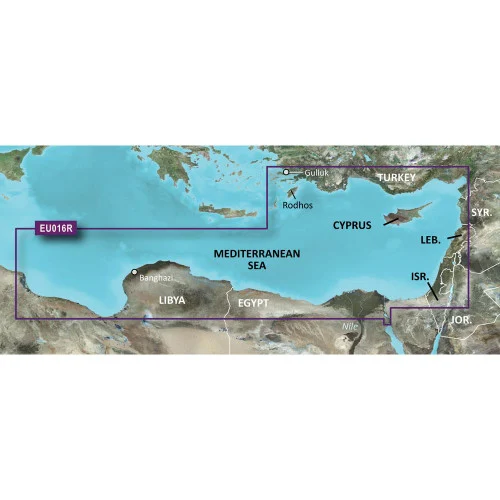 Garmin BlueChart g2 HD - HXEU016R - Mediterranean Southeast - microSD/SD 010-C0774-20