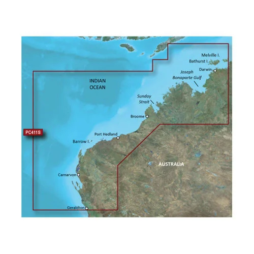 Garmin BlueChart g2 HD - HXPC411S - Geraldton To Darwin - microSD/SD