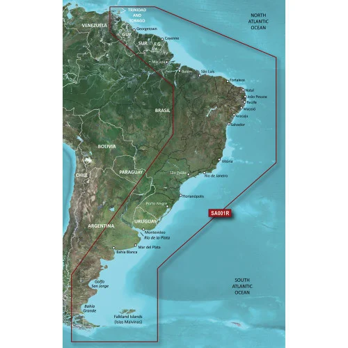 Garmin BlueChart g2 HD - HXSA001R - South America East Coast - microSD/SD 010-C1062-20