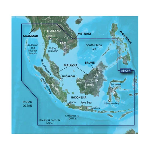 Garmin BlueChart g2 HD - HXAE009R - Singapore / Malaysia / Indonesia - microSD / SD
