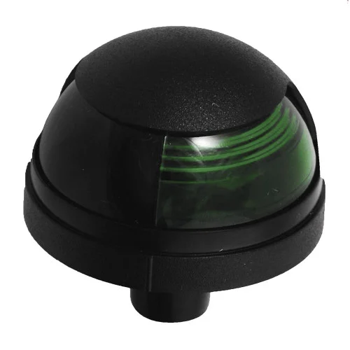 Attwood Pulsar 1-Mile Deck Mount, Green Sidelight - 12V - Black Housing 5040G7