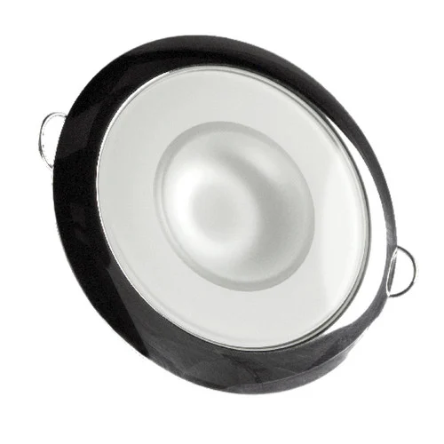 Lumitec Mirage - Flush Mount Down Light - Glass Finish/Polished SS Bezel - Warm White Dimming 113119