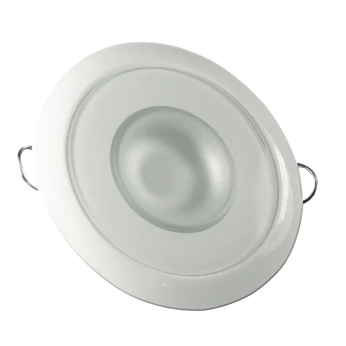 Lumitec Mirage - Flush Mount Down Light - Glass Finish/White Bezel - Warm White Dimming 113129