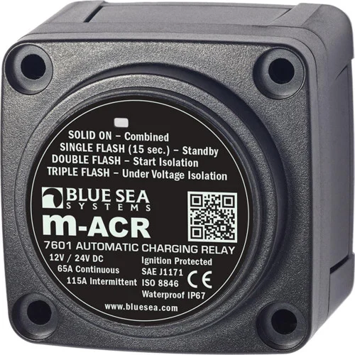 OPEN BOX Blue Sea 7601 DC Mini ACR Automatic Charging Relay - 65 Amp