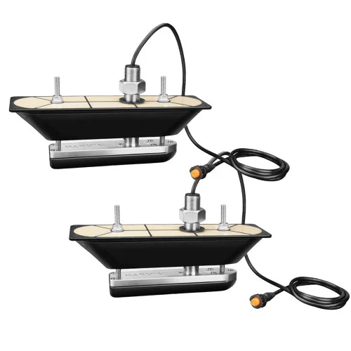 Garmin GT30-THP SS Thru-Hull Pair DownVu/SideVu Scanning Transducer w/Temp f/Hull Deadrises 5-25 010-01961-11