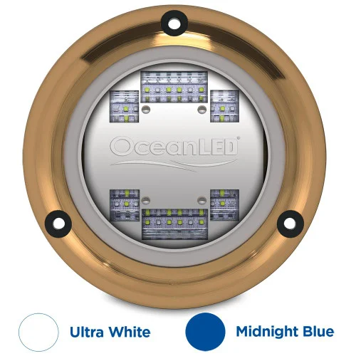 OceanLED Sport S3124s Underwater LED Light - Ultra White/Midnight Blue 012103BW
