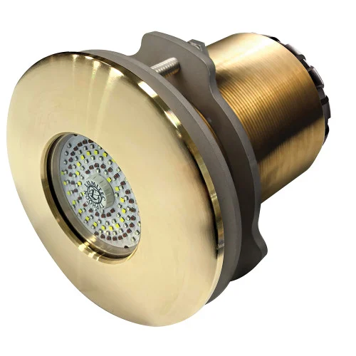 Lumitec SeaBlaze Typhoon Underwater Light - Bronze Thru-Hull - Spectrum RGBW - Flush Mount 101451