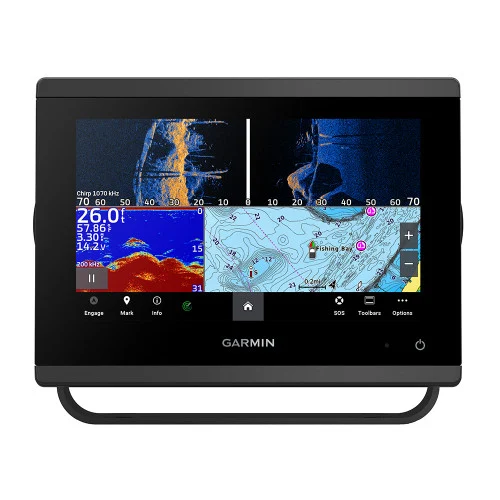 Garmin GPSMAP® 743xsv GPS Chartplotter w/Touchscreen, SideVü, ClearVü and Traditional CHIRP Sonar with Navionics+ Mapping 010-02365-61