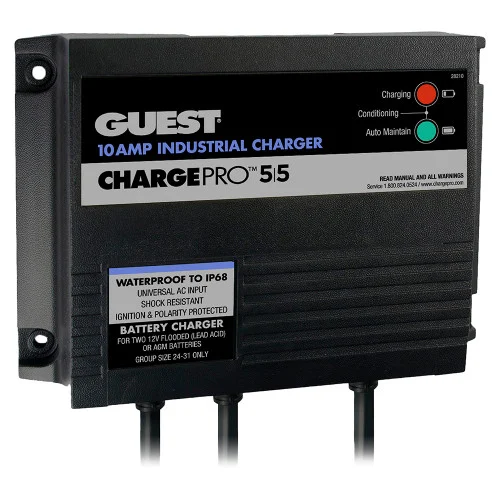 Guest Marinco 10A On-Board Battery Charger - 12/24V - 2 Banks 28210