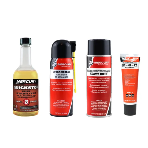 OEM Mercury Outboard Winterize (Fuel Stabilizer Fogging Oil Corrosion Guard 2-4-C ) Bundle Deal