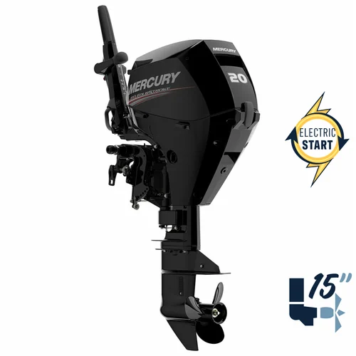 New Mercury 20EH EFI 15" Shaft Electric Start Four Stroke Tiller Outboard 1A20301LK