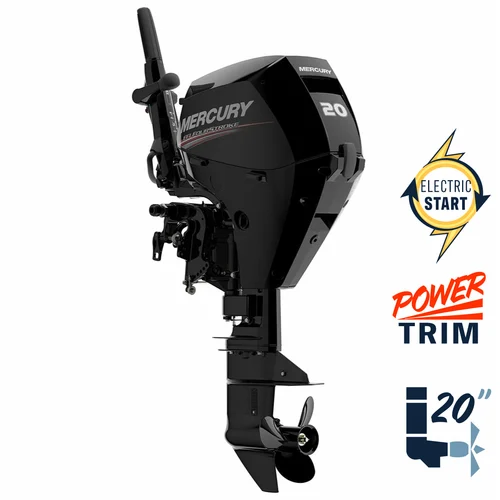 New Mercury 20ELHPT EFI 20" Shaft Electric Start Power Trim Four Stroke Tiller Outboard 1A20411LK