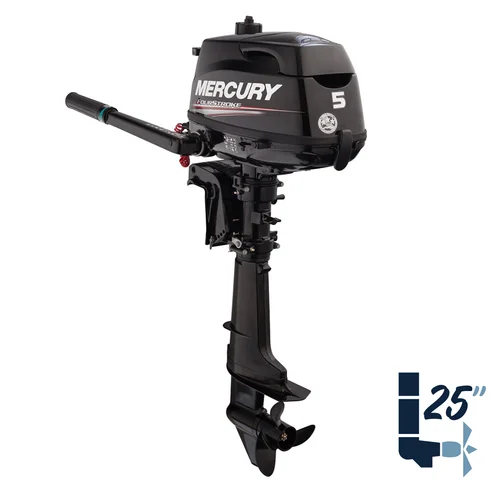 New Mercury 5MXLH 25" Shaft Four Stroke Tiller Outboard 1F05221KK