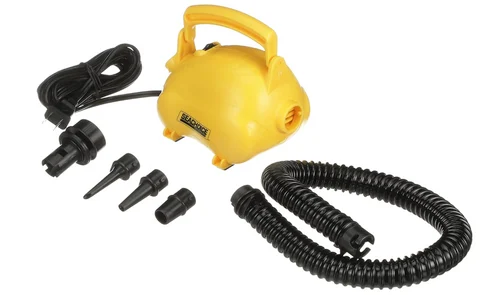 OPEN BOX Seachoice 120V Electric Air Pump, 2 Ft. of Flexible Hose, Inflates or Deflates, Includes 4 Nozzle Attachments 86983