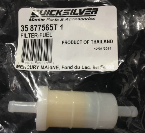 OEM Mercury Quicksilver 5/16 Fuel Filter 40-90hp Outboard 4 Four Stroke Carbureted 35-877565T1