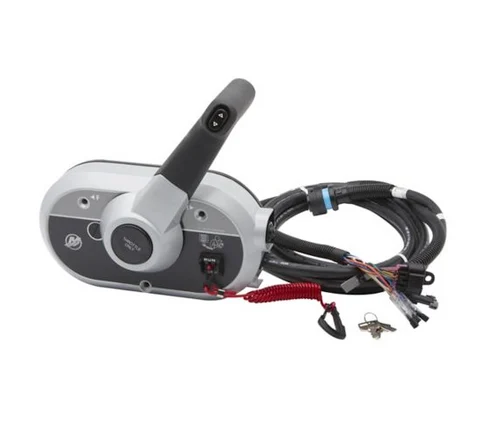 Quicksilver 8M0176287 Side Mount Mechanical Remote Control, 15' Harness w/Trim w/14 Pin Conector
