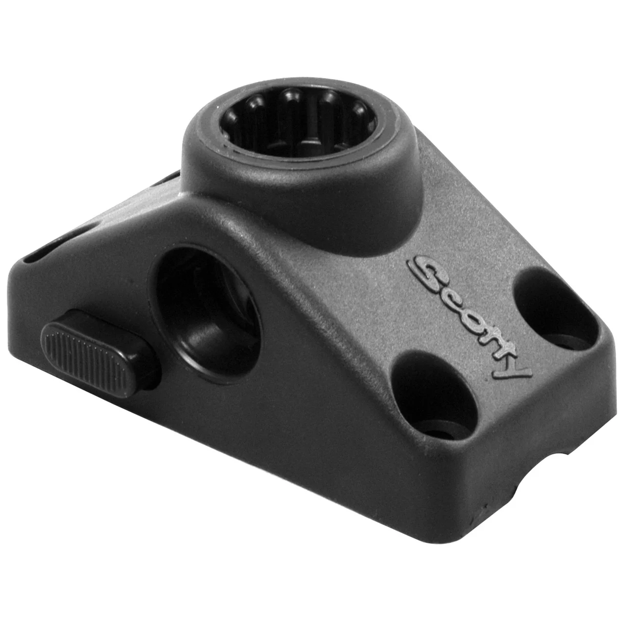 Scotty 0241L-BK Locking Combination Side/Deck Mounting Bracket - Black - 0241L-BK