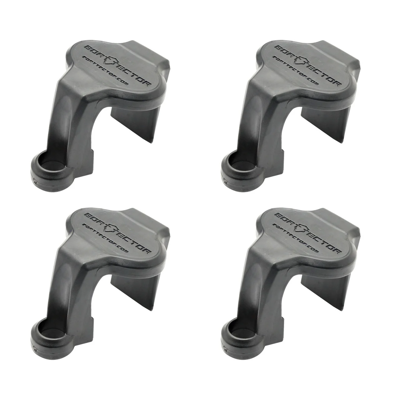 Extreme Max 3005.5067 BoatTector Pontoon Rail Fender Hanger/Adjuster - Black, Pack of 4 - 3005.5067