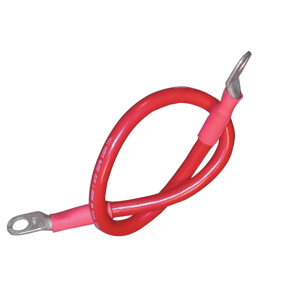 Ancor Battery Cable Assembly, 4 AWG (21mm²) Wire, 3/8" (9.5mm) Stud, Red - 48" (121.9cm) – Marine Boat Replacement Part