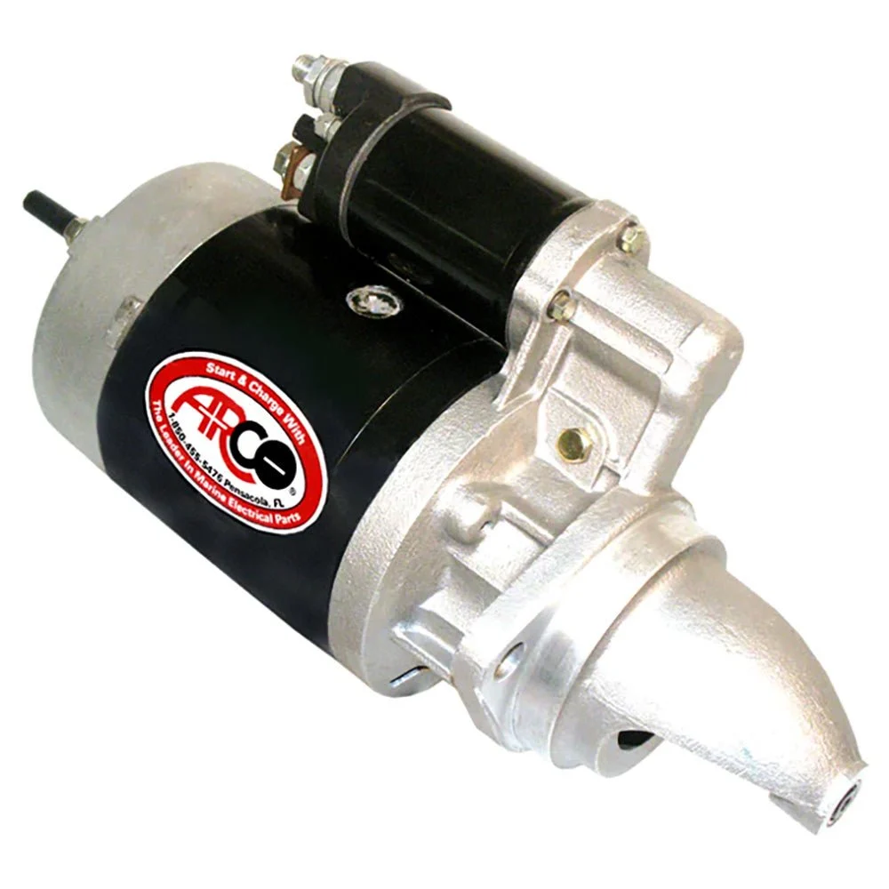 ARCO Marine Inboard Top Mount Inboard Starter - Clockwise Rotation