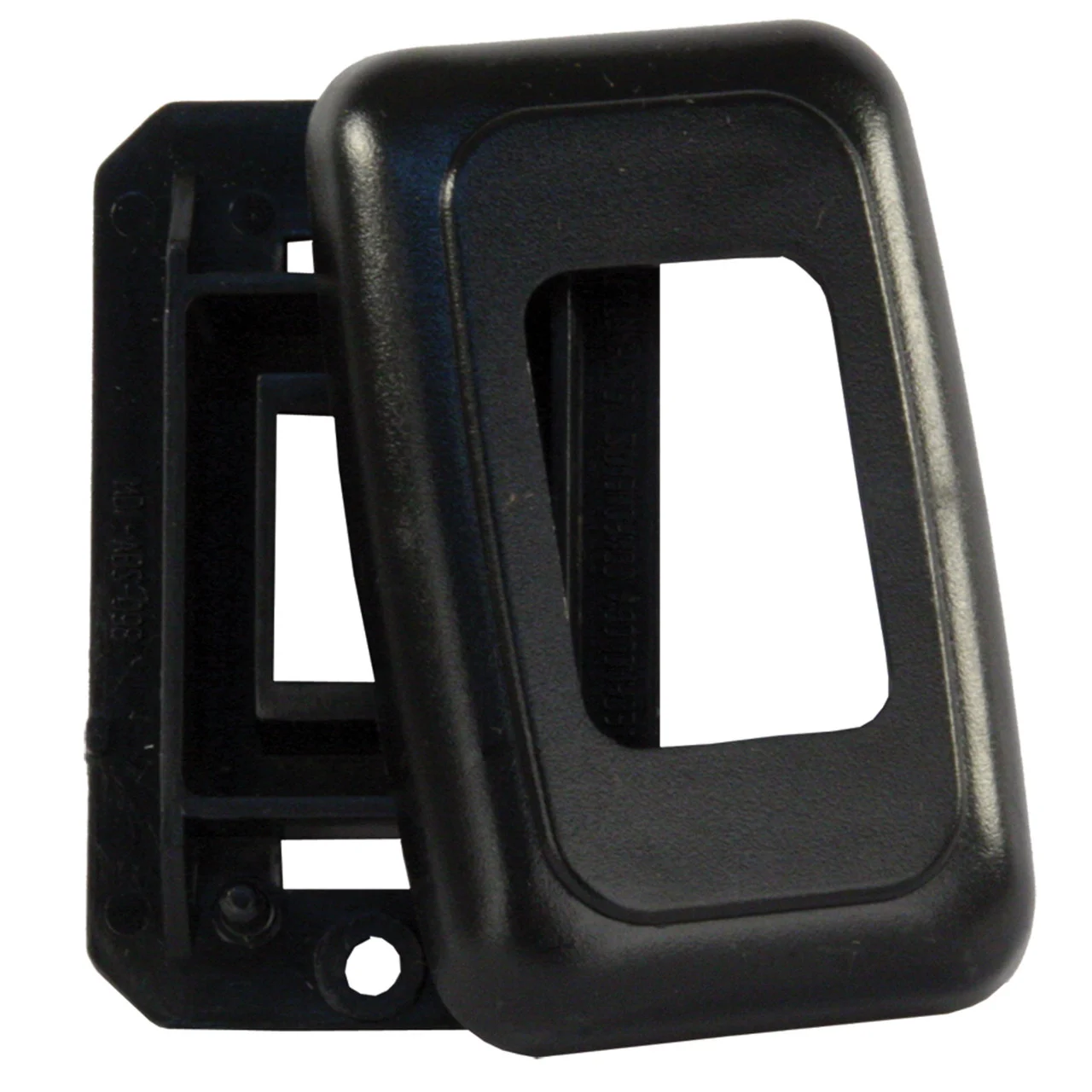JR Products 12305 Single Switch Base and Face Plate - Black - 12305
