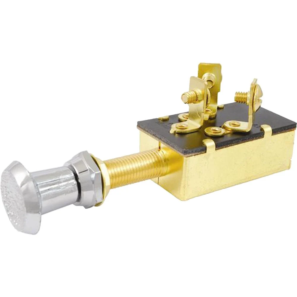 Attwood Marine Push/Pull Switch - Three-Position - Off/On/On