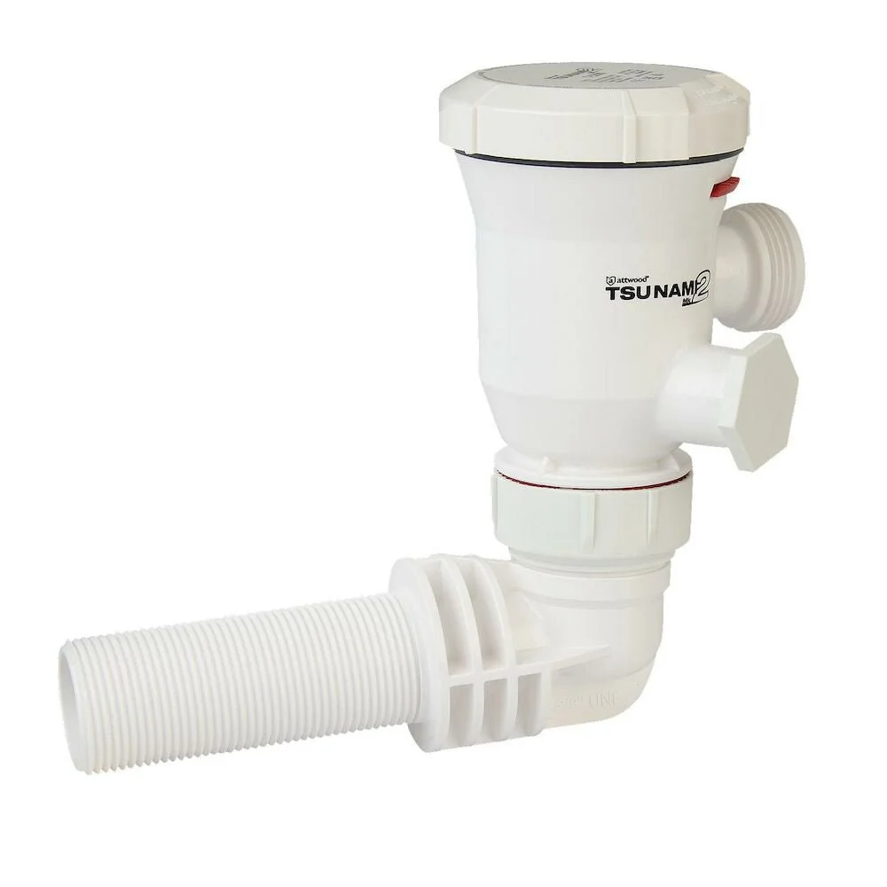 Attwood Marine Tsunami Mk2 T1200 Aerator - 12V - 90-Degree Inlet