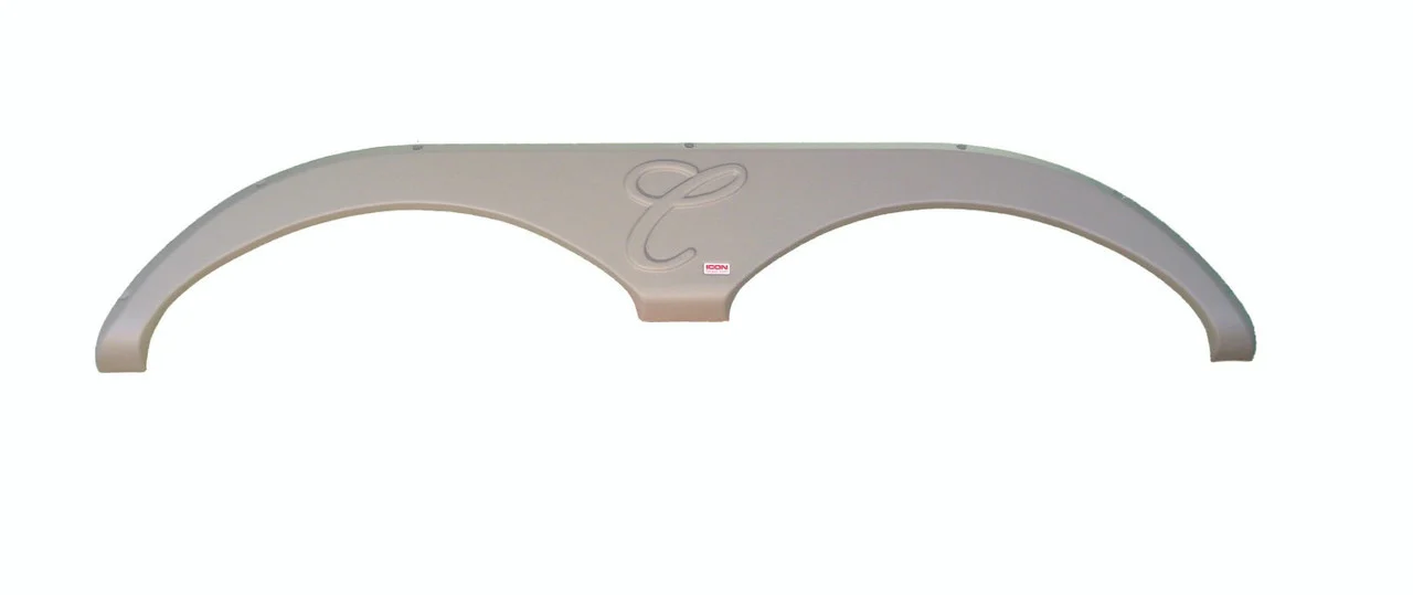 Icon 01678 Tandem Axle Fender Skirt FS785 for Forest River Cardinal - Taupe - 1678