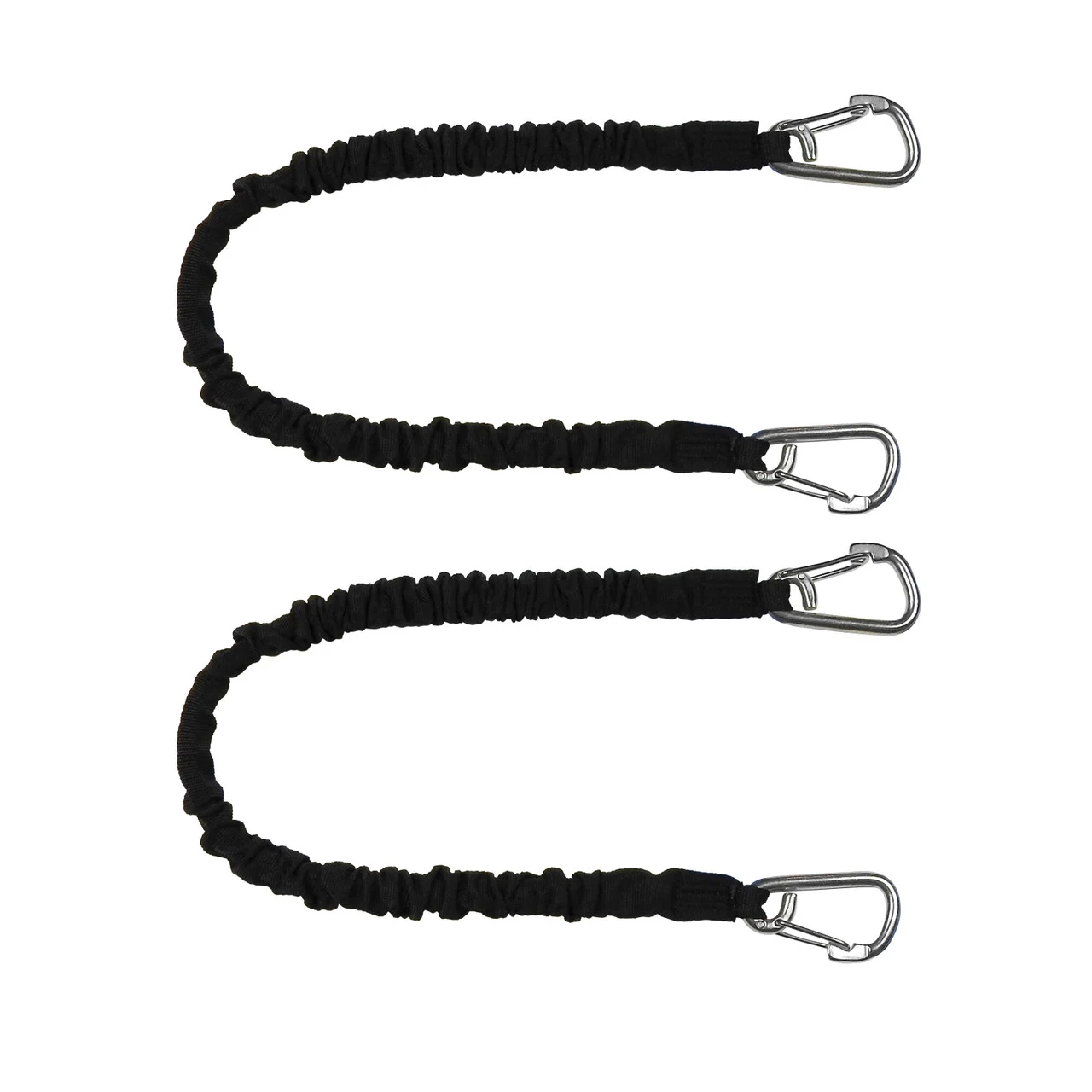 Extreme Max 3006.2885 BoatTector High-Strength Line Snubber & Storage Bungee, Value 2-Pack - 24" with Medium Hooks, Black - 3006.2885