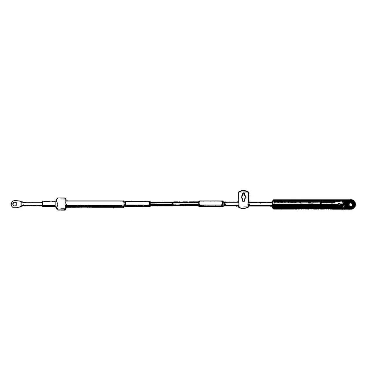 Uflex MACH5X18 Mach5 Engine Control Cable for Mercury/Mercruiser/Mariner/Volvo - 18' - MACH5X18