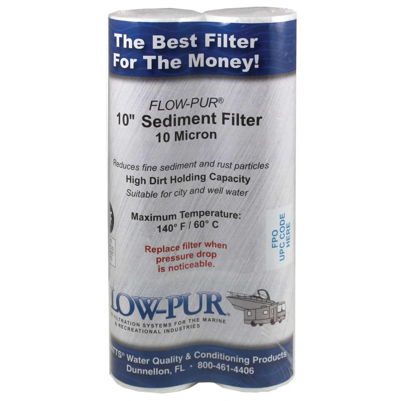 Watts F560021 Flowmatic 10" Sediment Filter- Pack Of 2 - F560021