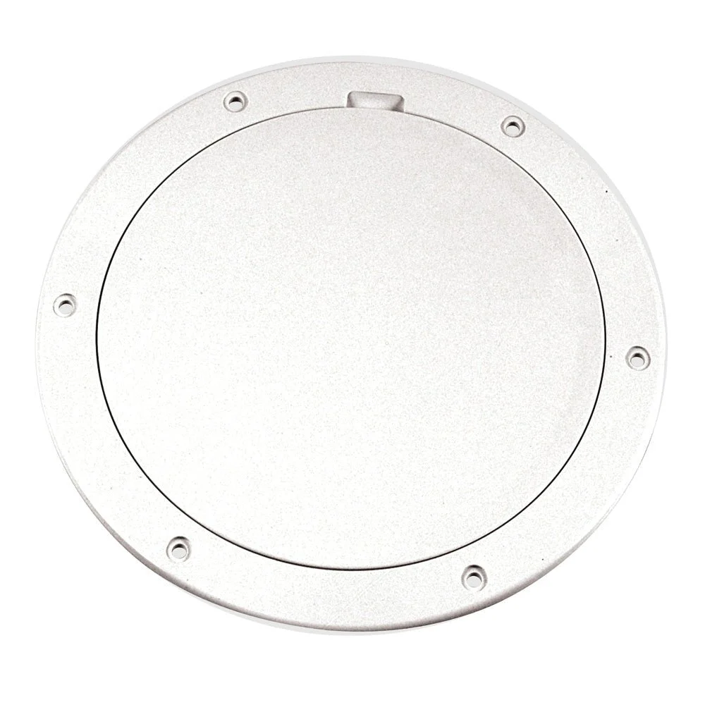 Beckson Marine Beckson 6" Smooth Center Pry-Out Deck Plate - White