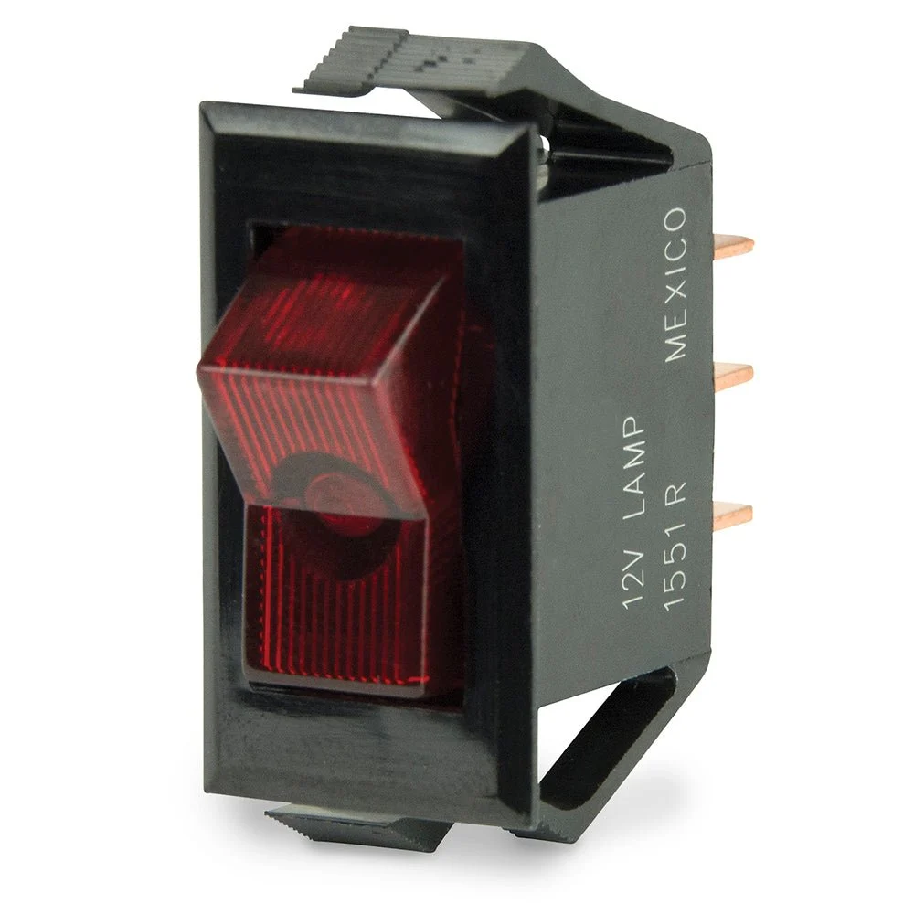 BEP Marine BEP Illuminated SPST Rocker Switch - Red LED - 12V - OFF/ON