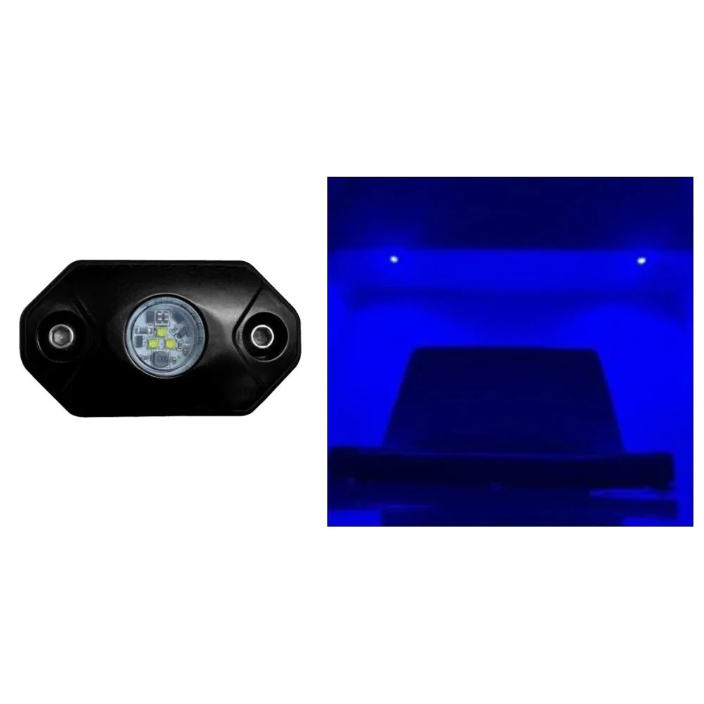 Black Oak LED Black Oak Rock Accent Light - Blue - Black Housing – Marine Boat Replacement Part