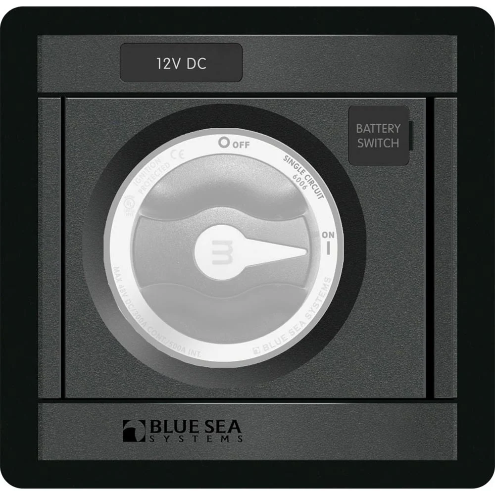 Blue Sea Systems 1139 DC M-Series Black Panel Square – Marine Electrical Replacement Part